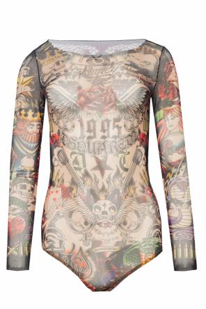Body z motywem tatuażu, zdjęcie 1 Body z motywem tatuażu od Dsquared2